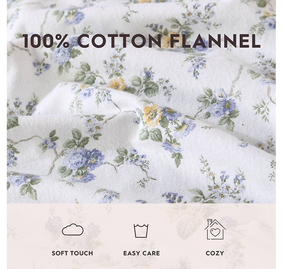 Home & Garden - Bedding & Bath - Sheets - Laura Ashley Le Fleur Flannel ...