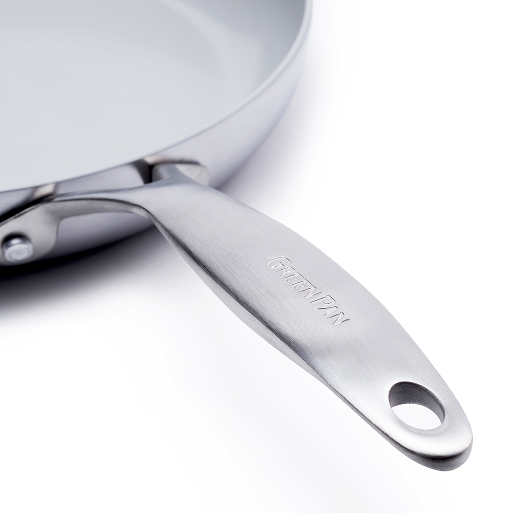 GreenPan Venice Pro 26-cm and 30-cm Stainless Steel Frying Pan Set
