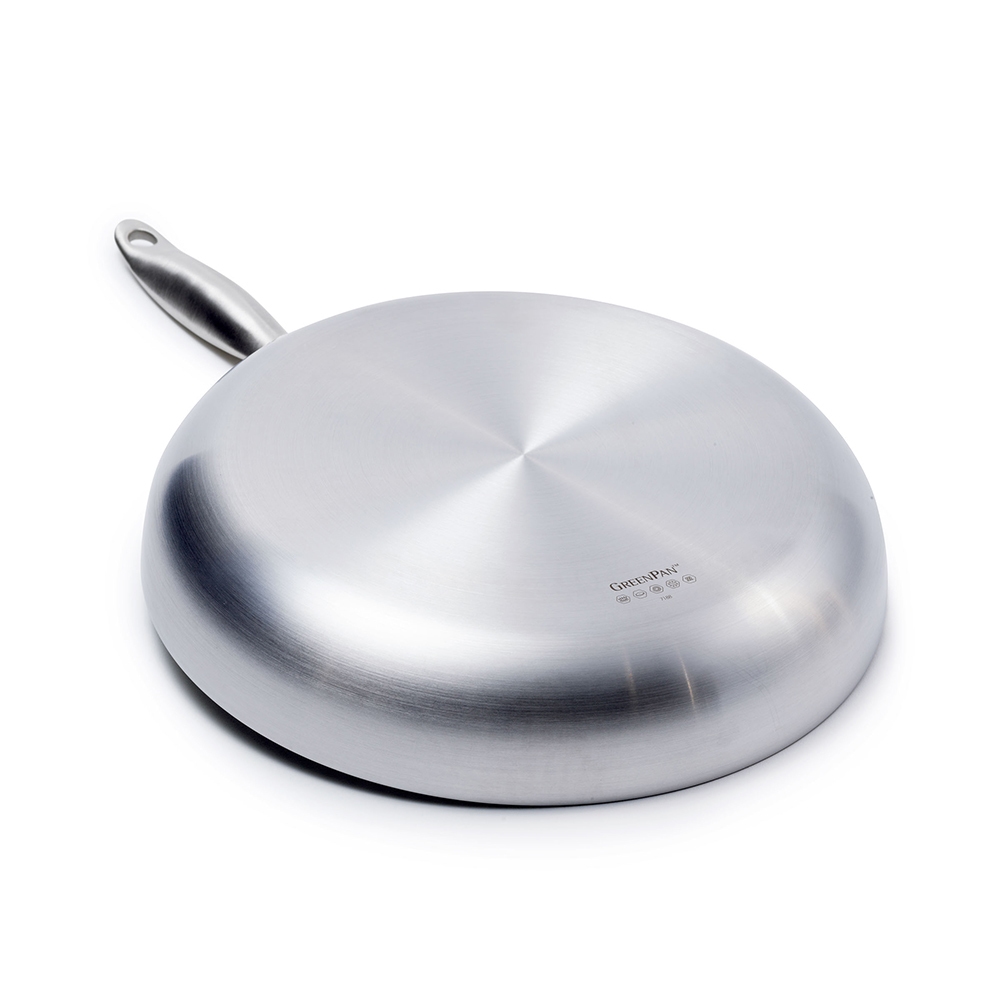 GreenPan Venice Pro 26-cm and 30-cm Stainless Steel Frying Pan Set