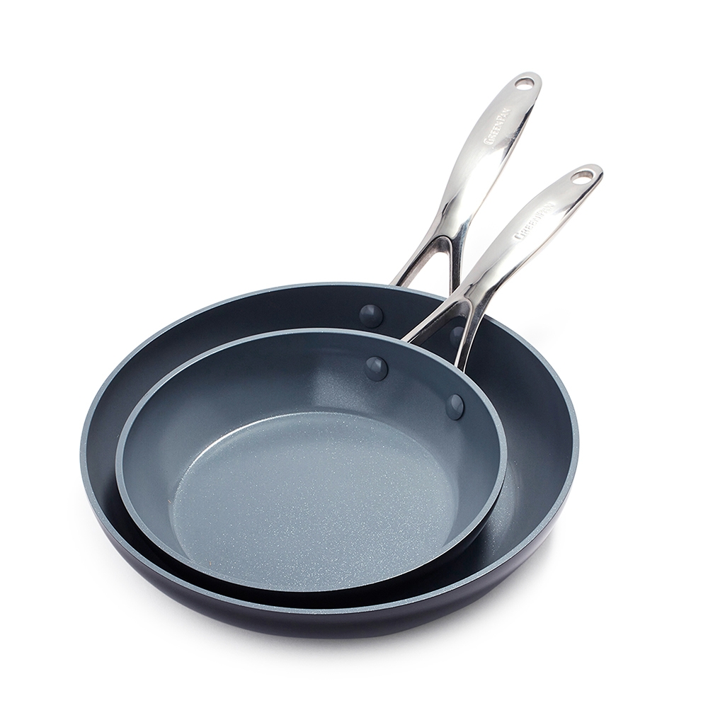 GreenPan Valencia Pro Hard Anodized 20-cm and 26-cm Frying Pan Set