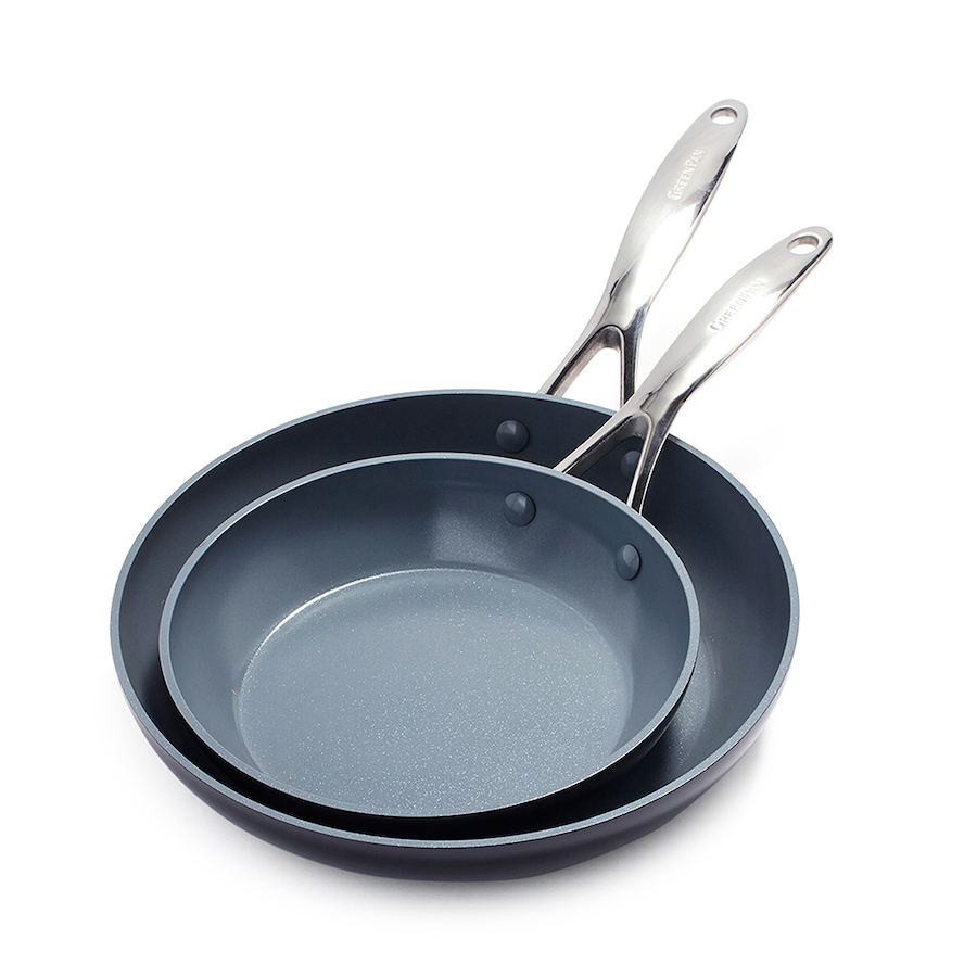 Image 725105.jpg, Product 725-105 / Price $99.99, GreenPan Valencia Pro Hard Anodized 20-cm and 26-cm Frying Pan Set from GreenPan on TSC.ca's Kitchen department