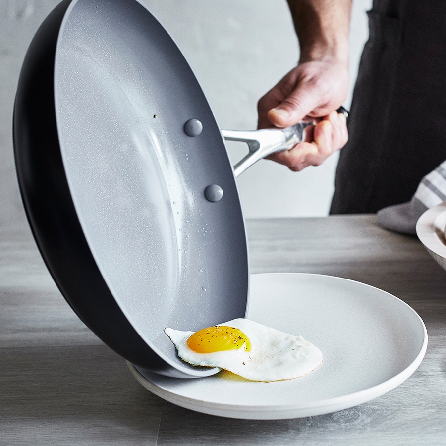 Image 725105_ALTMORE4.jpg, Product 725-105 / Price $99.99, GreenPan Valencia Pro Hard Anodized 20-cm and 26-cm Frying Pan Set from GreenPan on TSC.ca's Kitchen department