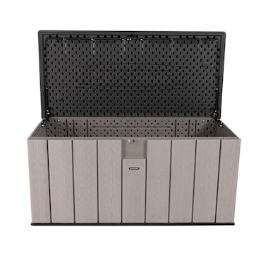 Lifetime 150-Gallon Storage Box with Rough-Cut Storm Dust