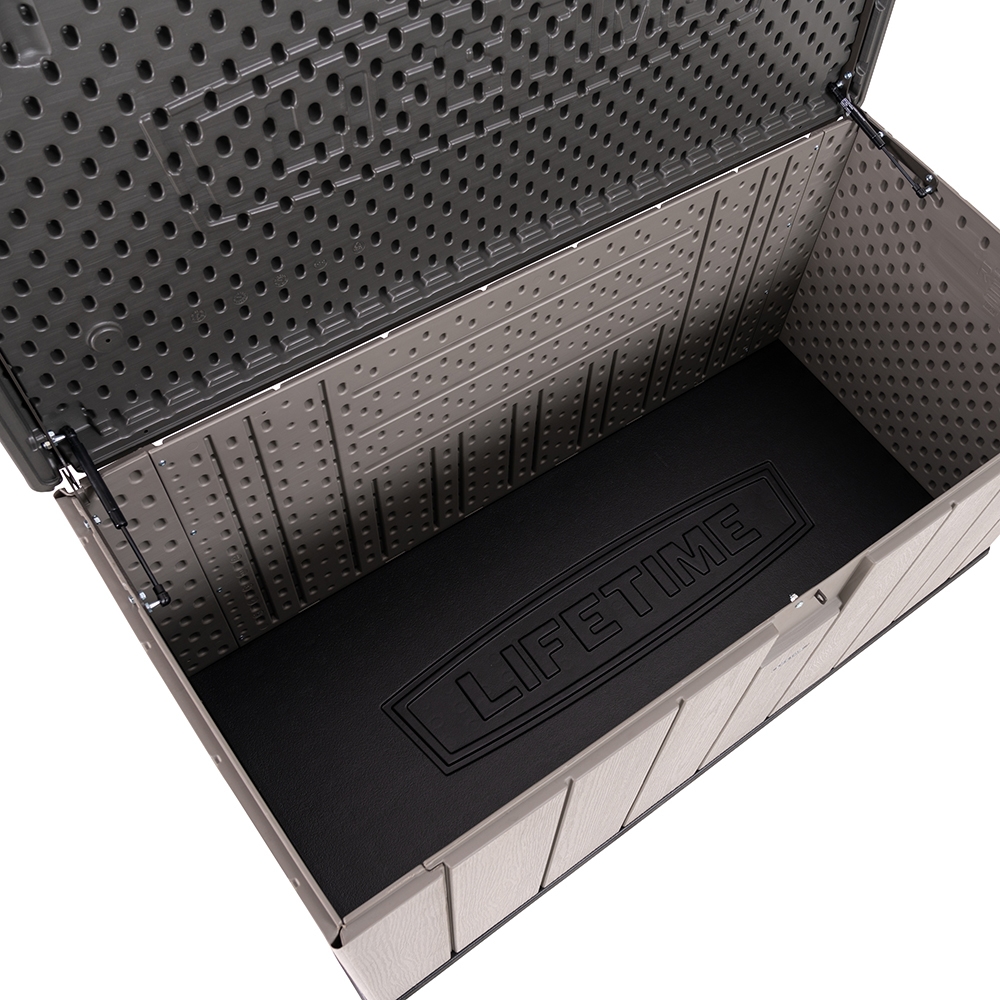 Lifetime 150-Gallon Storage Box with Rough-Cut Storm Dust - TSC.ca