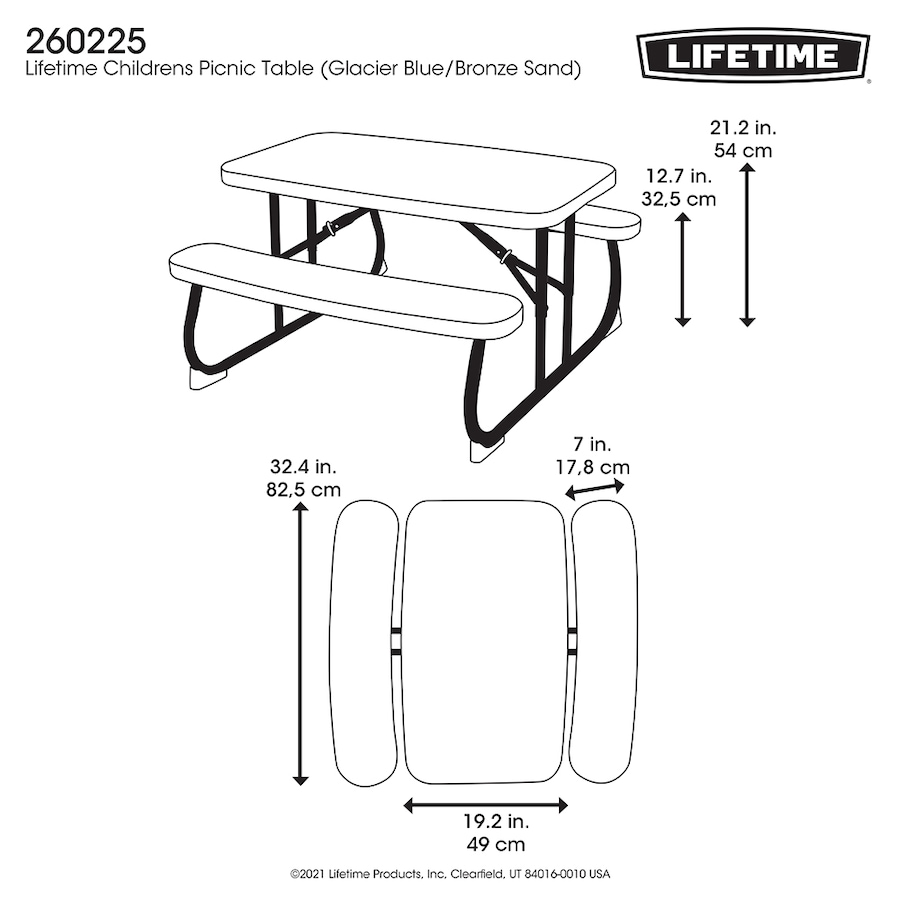 Image 725156_ALTMORE5.jpg, Product 725-156 / Price $114.99, Lifetime Kids 32.5" Outdoor Play Table from Lifetime on TSC.ca's Home & Garden department