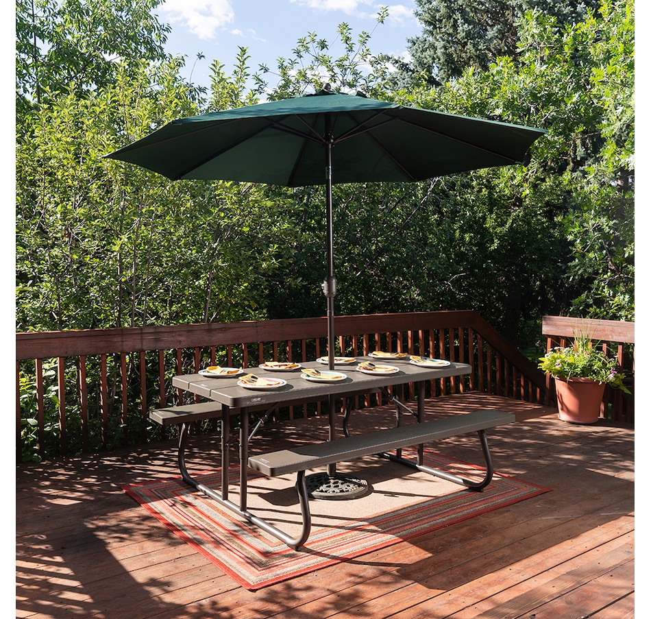 Home & Garden Outdoor Living Outdoor Furniture Tables & Chairs Lifetime 72" Rectangular