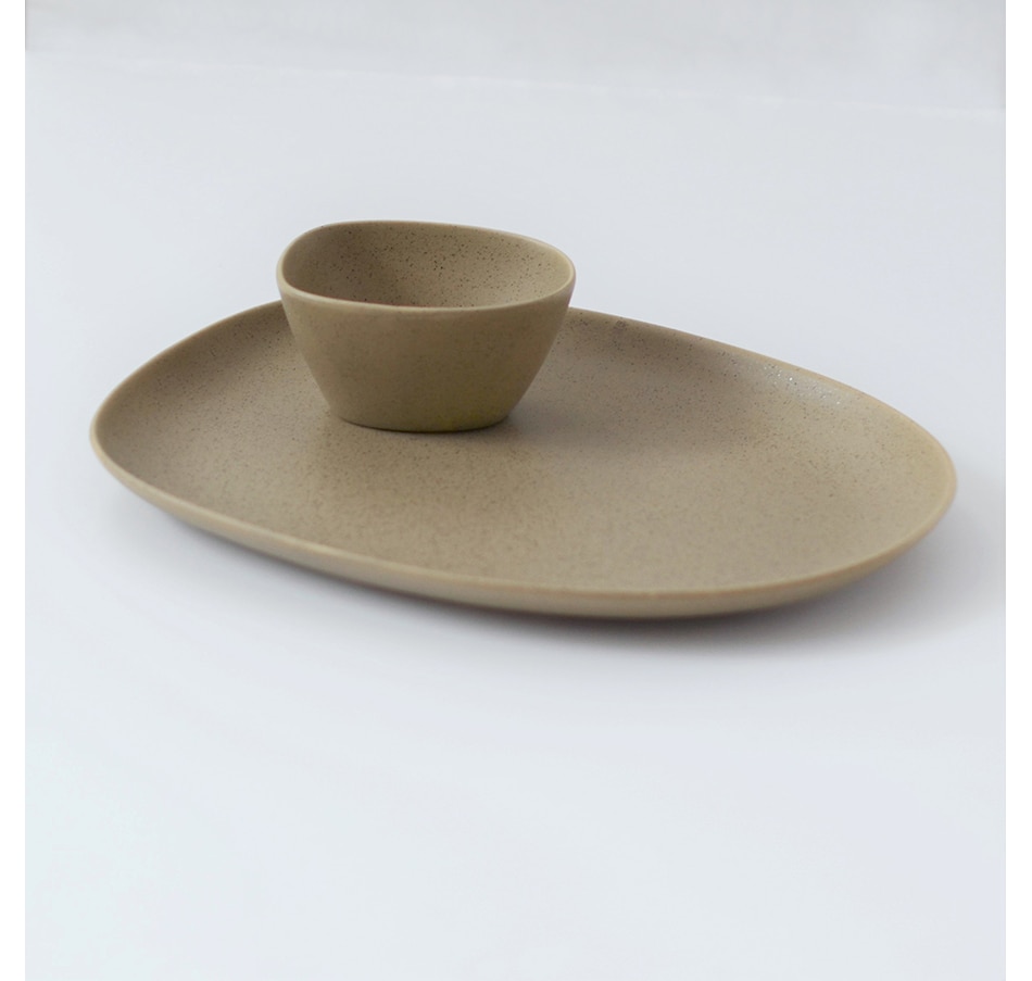 Image 725178.jpg, Product 725-178 / Price $30.99, Della Terra Serving Plate/Rectangular Platter with Bowl (service for 1) from Della Terra on TSC.ca's Kitchen department