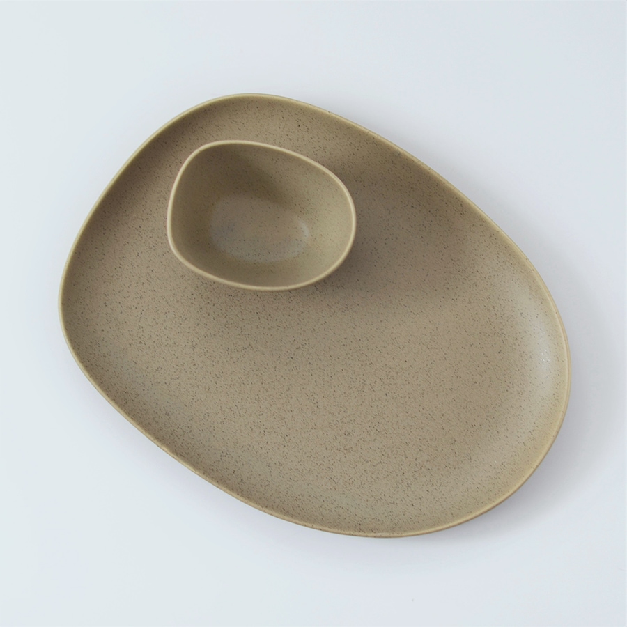 Image 725178_ALTMORE1.jpg, Product 725-178 / Price $30.99, Della Terra Serving Plate/Rectangular Platter with Bowl (service for 1) from Della Terra on TSC.ca's Kitchen department