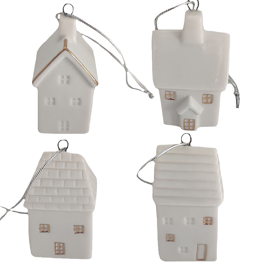 Image 725199.jpg, Product 725-199 / Price $19.99, Koppers Home Assorted House Ornaments (pack of 4) from Koppers on TSC.ca's Home & Garden department