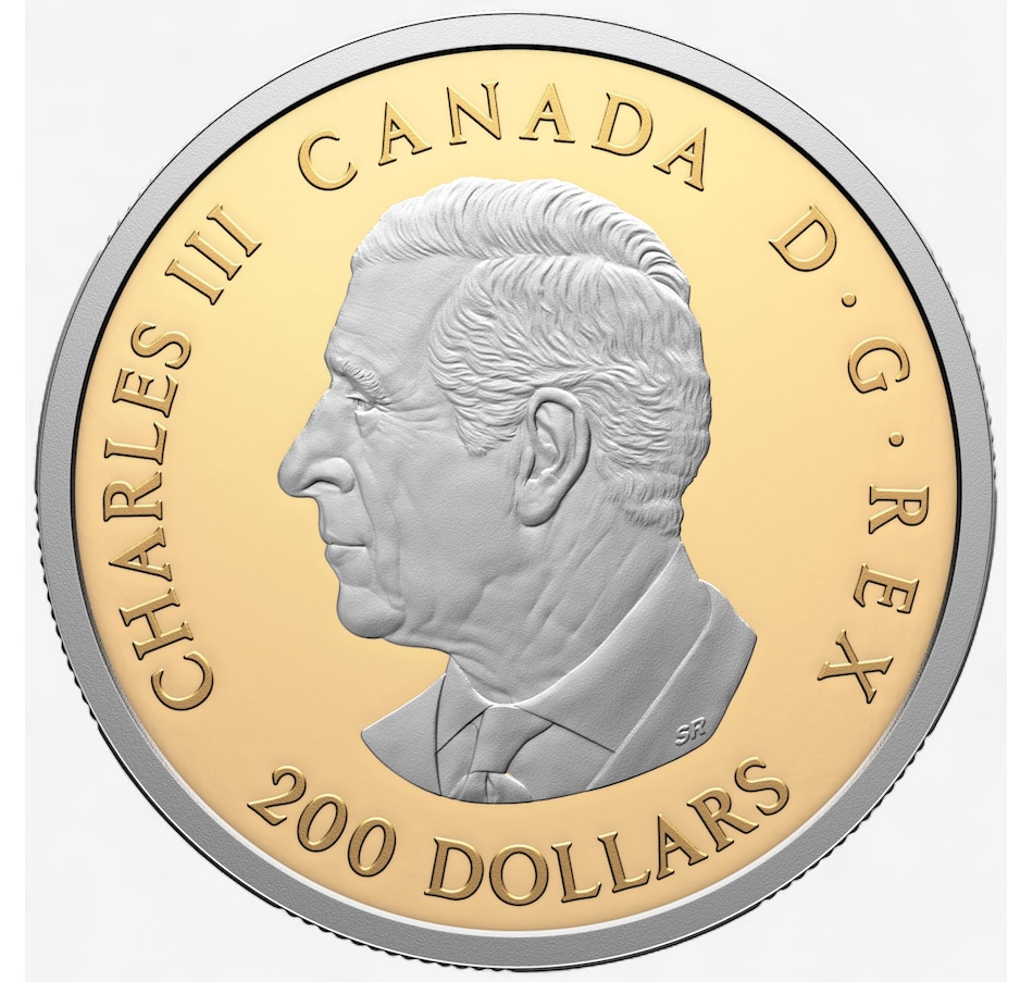 Image 725204_ALTMORE2.jpg, Product 725-204 / Price $7,499.95, 2026 $200 Pure Gold Peace Coin with Selective Platinum Plating from Royal Canadian Mint (RCM) on TSC.ca's Coins department