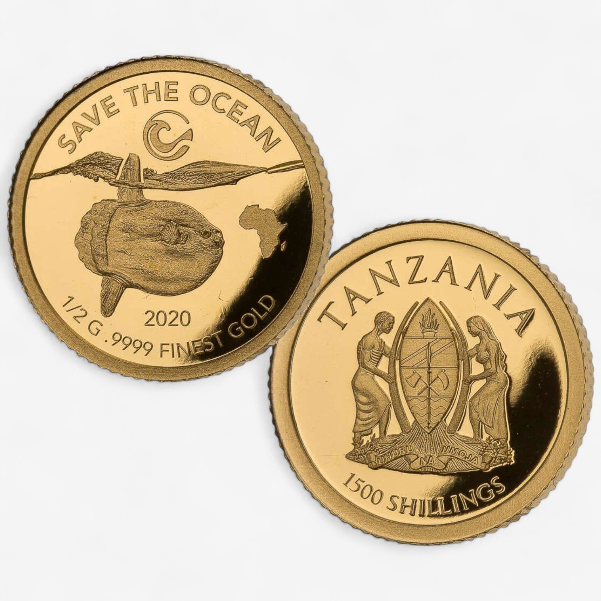 2020 Six Pure Gold Coins Save The Ocean Africa Edition Set - TSC.ca