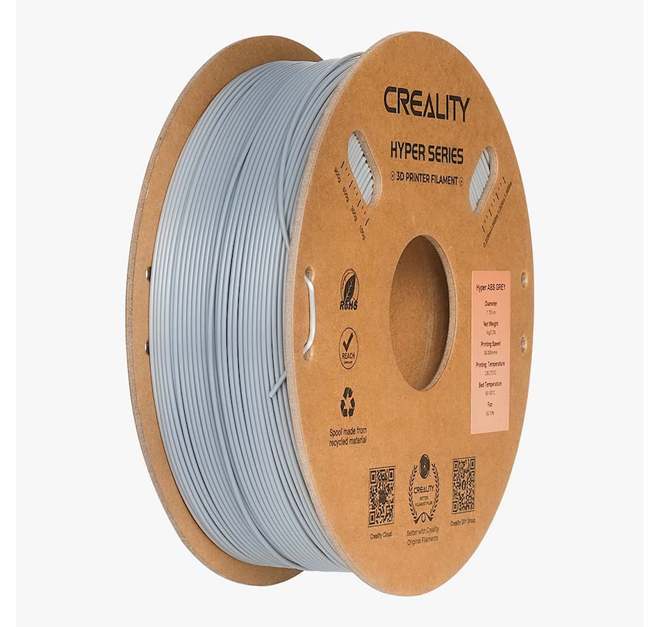 Image 725381.jpg, Product 725-381 / Price $29.99, Creality Hyper Series ABS 3D Printing Filament (1 kg, grey) from Creality on TSC.ca's Electronics department