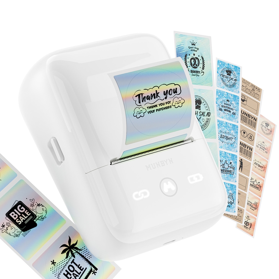 Image 725388_ALTMORE1.jpg, Product 725-388 / Price $89.99, MUNBYN FM226 Bluetooth Portable Label Maker (white) from MUNBYN on TSC.ca's Electronics department