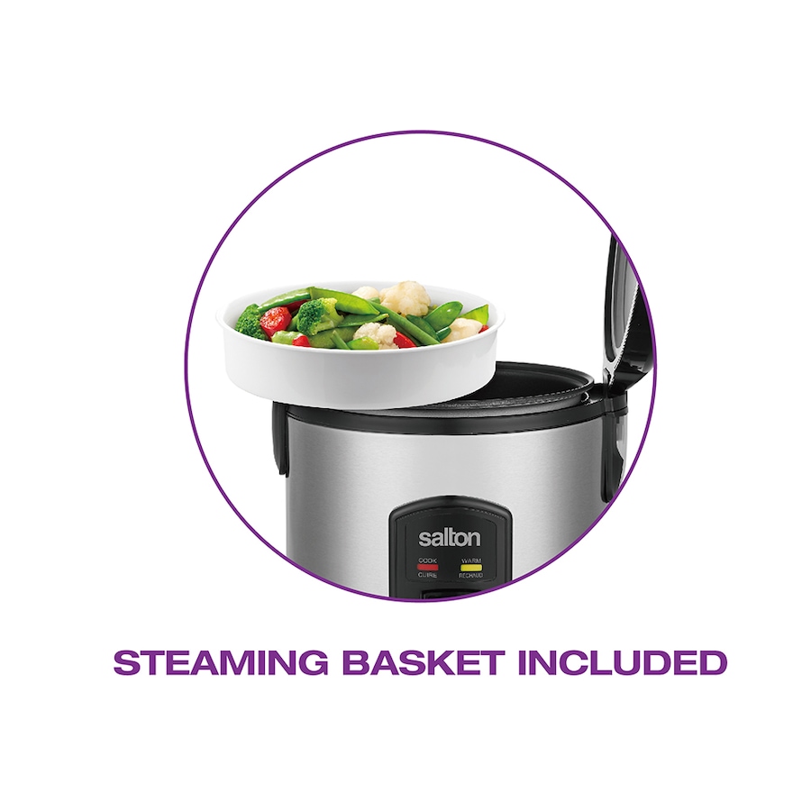 Image 725428_ALTMORE5.jpg, Product 725-428 / Price $59.99, Salton Automatic 8-Cup Rice Cooker and Steamer from Salton on TSC.ca's Kitchen department