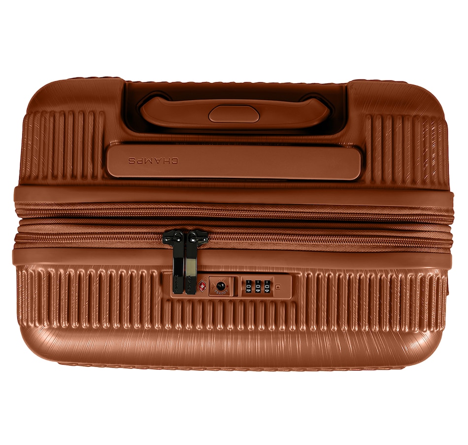 Image 725473_ALTMORE13.jpg, Product 725-473 / Price $559.99, Champs Luggage Iconic II Collection 3-Piece Hard-Side Spinner Expandable Luggage Set from Champs on TSC.ca's Home & Garden department