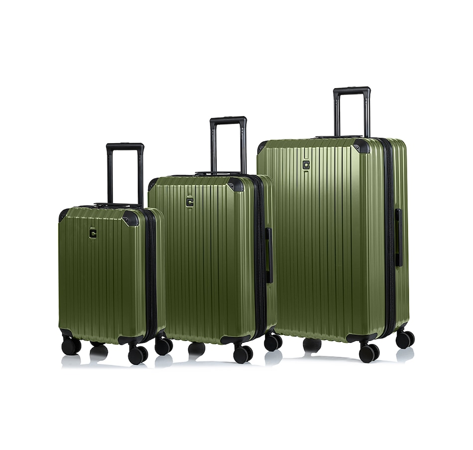 Image 725475_GRN.jpg, Product 725-475 / Price $629.99, Champs Luggage Element Collection 3-Piece Hard-Side Spinner Luggage Set from Champs on TSC.ca's Home & Garden department