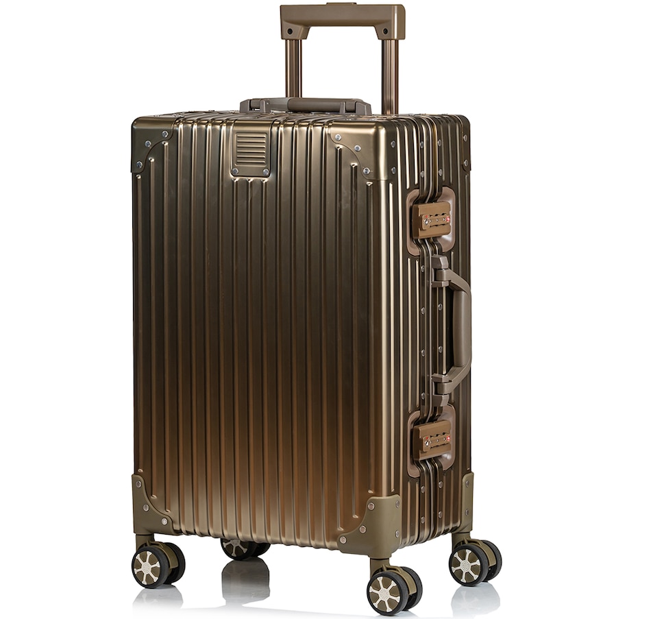 Image 725476_TGLD.jpg, Product 725-476 / Price $349.99, Champs Luggage Elite Collection Hard-Side Spinner Carry-On Luggage from Champs on TSC.ca's Home & Garden department