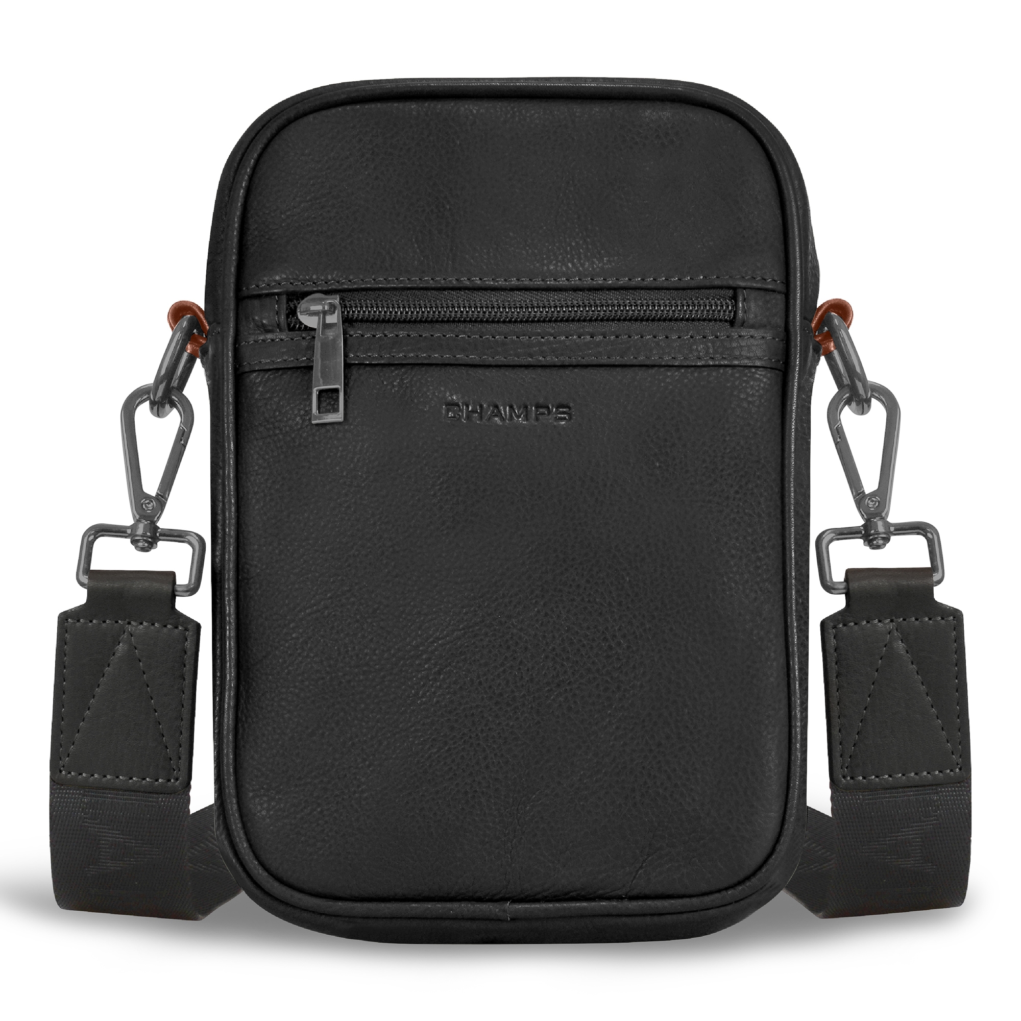 Champs Onyx Leather Vertical Crossbody Bag - TSC.ca