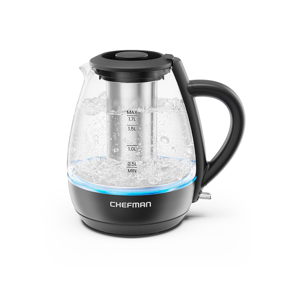 Image 725502_ALTMORE1.jpg, Product 725-502 / Price $39.99, Chefman 1.7-Litre Glass Kettle with Removable Lid and Tea infuser from Chefman on TSC.ca's Kitchen department