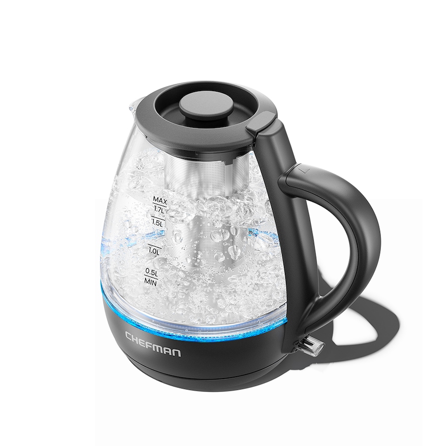 Image 725502_ALTMORE2.jpg, Product 725-502 / Price $39.99, Chefman 1.7-Litre Glass Kettle with Removable Lid and Tea infuser from Chefman on TSC.ca's Kitchen department