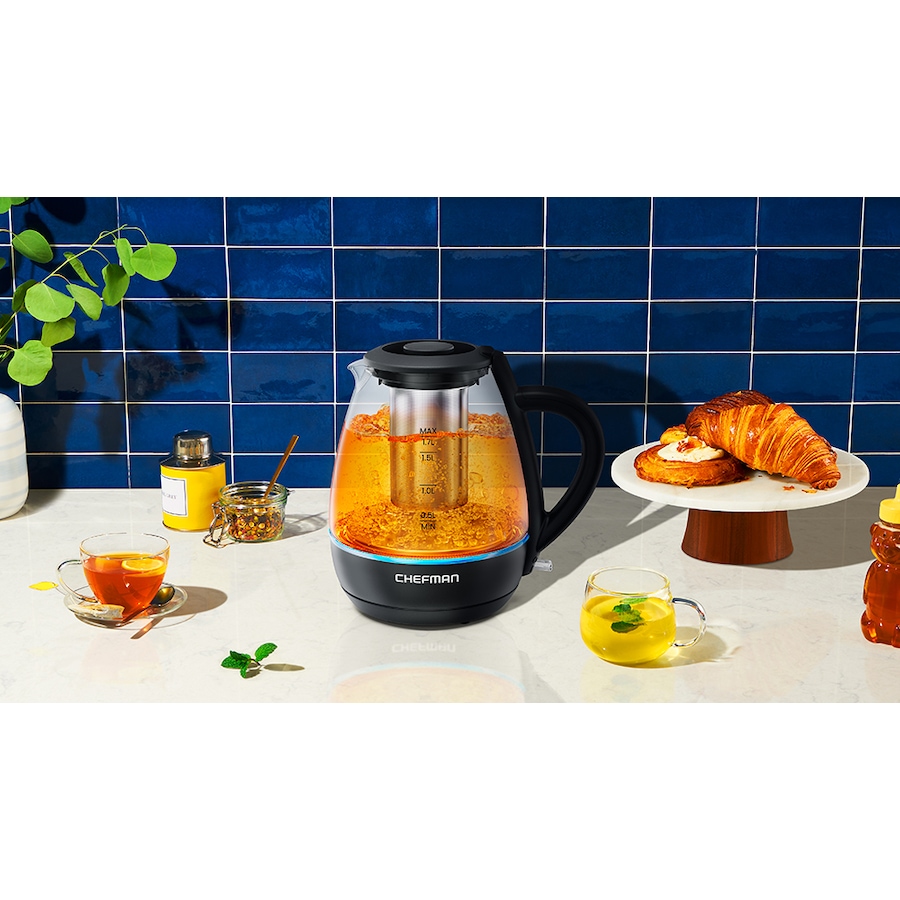 Image 725502_ALTMORE4.jpg, Product 725-502 / Price $39.99, Chefman 1.7-Litre Glass Kettle with Removable Lid and Tea infuser from Chefman on TSC.ca's Kitchen department