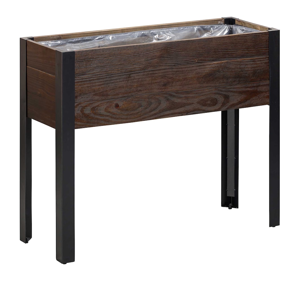 Image 725514.jpg, Product 725-514 / Price $149.99, Grapevine Urban Garden Raised Planter (FSC recycled wood and metal, rectangular) from Grapevine on TSC.ca's Home & Garden department