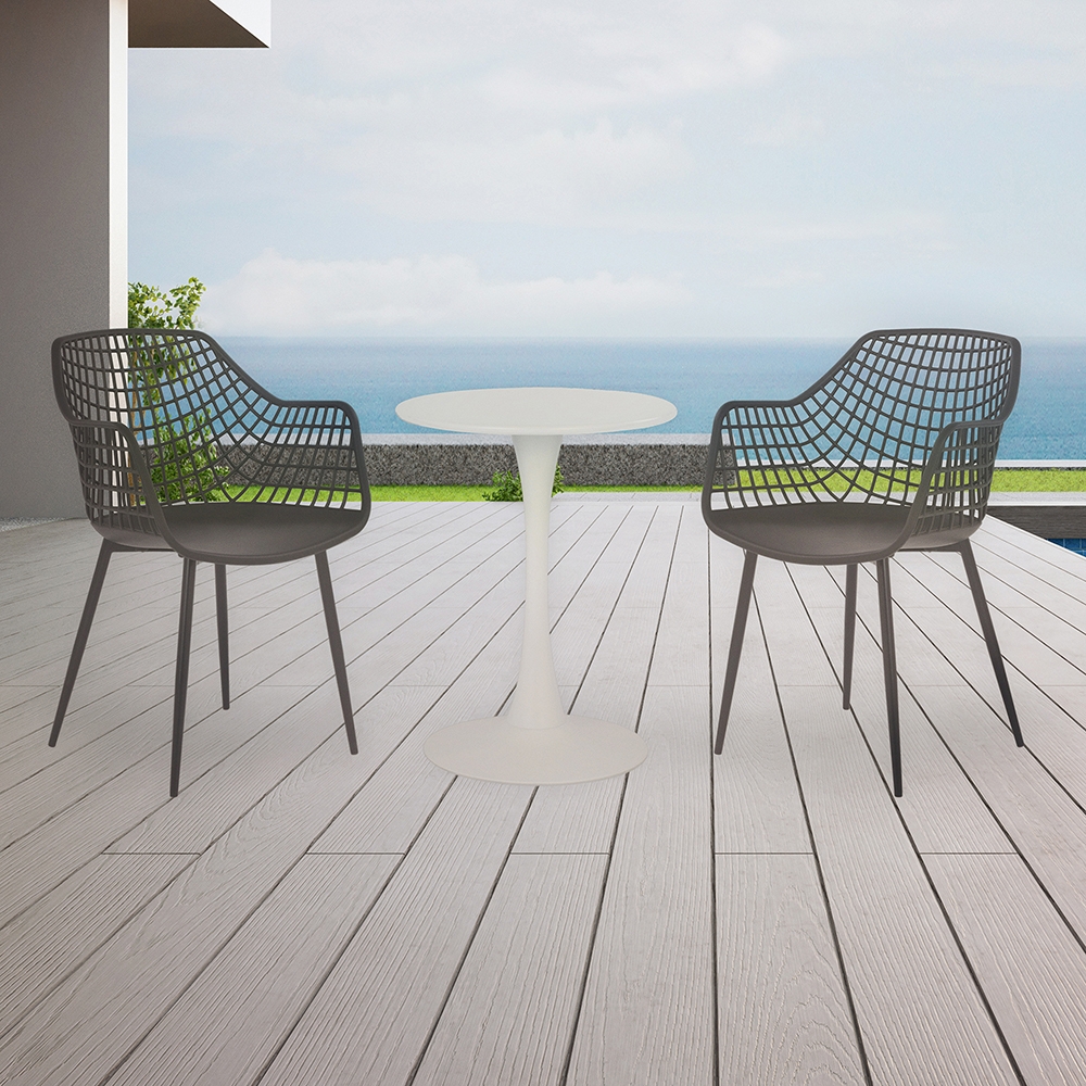View of Patioflare Balcony Collection GRS Recycled Plastic Bistro Set - TSC.ca
