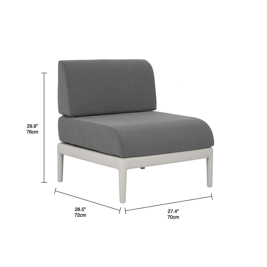 Image 725524_ALTMORE4.jpg, Product 725-524 / Price $369.99, Patioflare Beautiful World Collection GRS Recycled Plastic Leaf Modular Armless Chair from Patioflare on TSC.ca's Home & Garden department