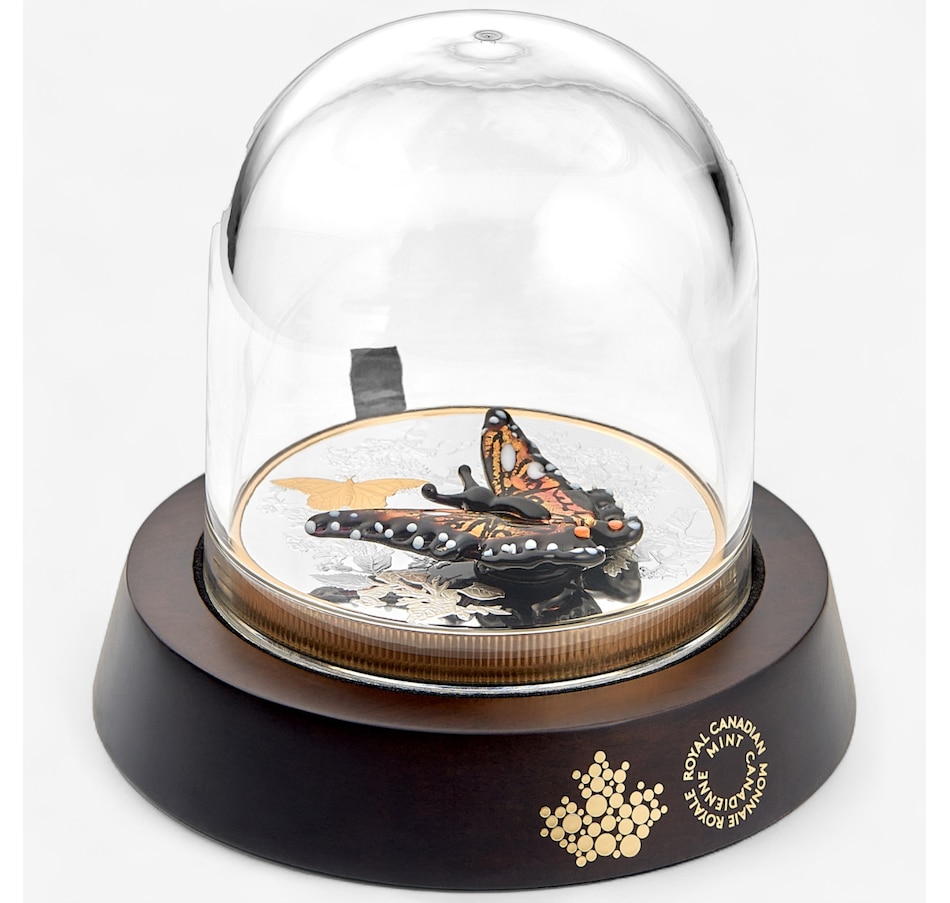 Image 725569_ALTMORE3.jpg, Product 725-569 / Price $3,595.00, 2025 $125 Half-Kilogram Monarch Butterfly Fine Silver Coin with Murano Glass from Royal Canadian Mint (RCM) on TSC.ca's Coins department