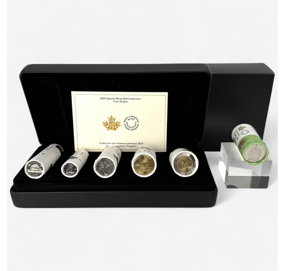 Image 725570.jpg, Product 725-570 / Price $249.95, Complete 2025 Uncirculated First Strike Roll Set, including Half-Dollars from Royal Canadian Mint (RCM) on TSC.ca's Coins department