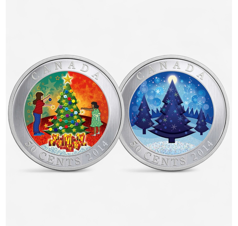 Image 725571_ALTMORE2.jpg, Product 725-571 / Price $34.95, 2014 Whimsical Holiday Tree Lenticular 50-Cent Coin from Royal Canadian Mint (RCM) on TSC.ca's Coins department