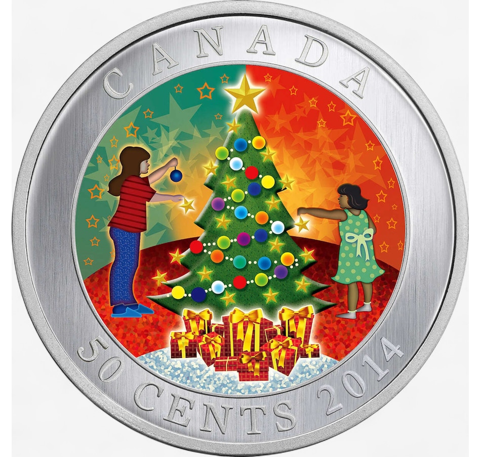 Image 725571_ALTMORE3.jpg, Product 725-571 / Price $34.95, 2014 Whimsical Holiday Tree Lenticular 50-Cent Coin from Royal Canadian Mint (RCM) on TSC.ca's Coins department