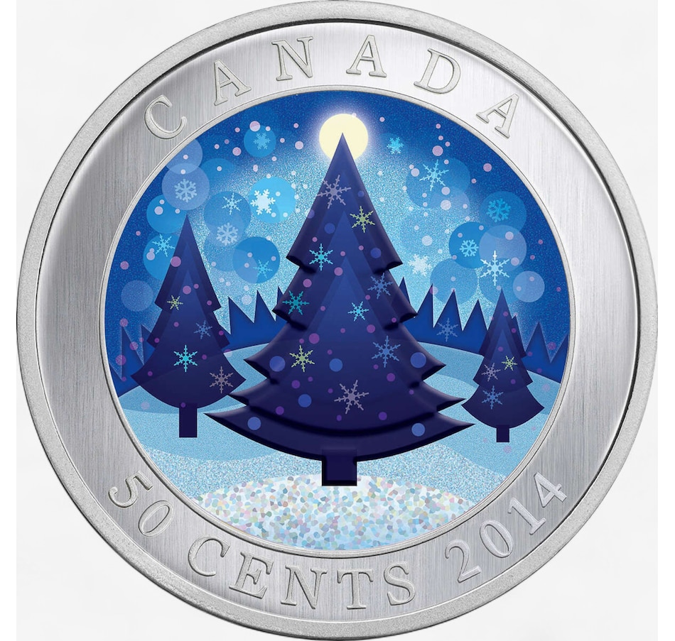 Image 725571_ALTMORE4.jpg, Product 725-571 / Price $34.95, 2014 Whimsical Holiday Tree Lenticular 50-Cent Coin from Royal Canadian Mint (RCM) on TSC.ca's Coins department