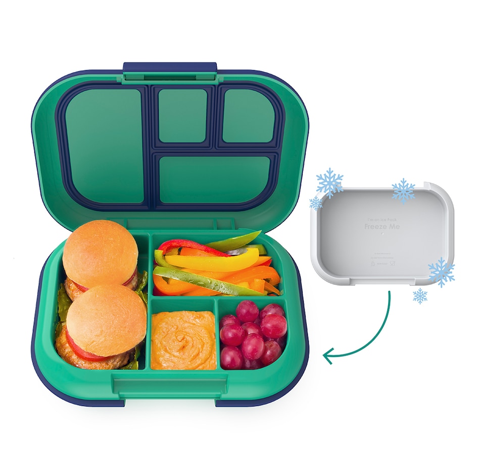 Image 725655.jpg, Product 725-655 / Price $34.99, Bentgo Kids Chill (Green/Navy) from Bentgo on TSC.ca's Kitchen department