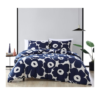 Home & Garden - Bedding & Bath - Duvets - Marimekko Unikko Duvet Cover Set  (indigo blue) - Online Shopping for Canadians