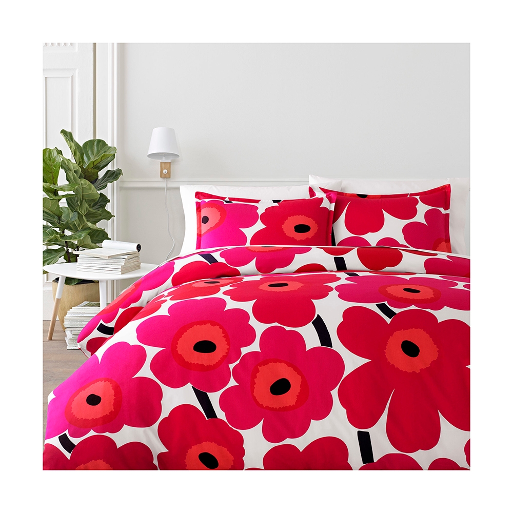 Marimekko Unikko Duvet Cover Set (red) - TSC.ca