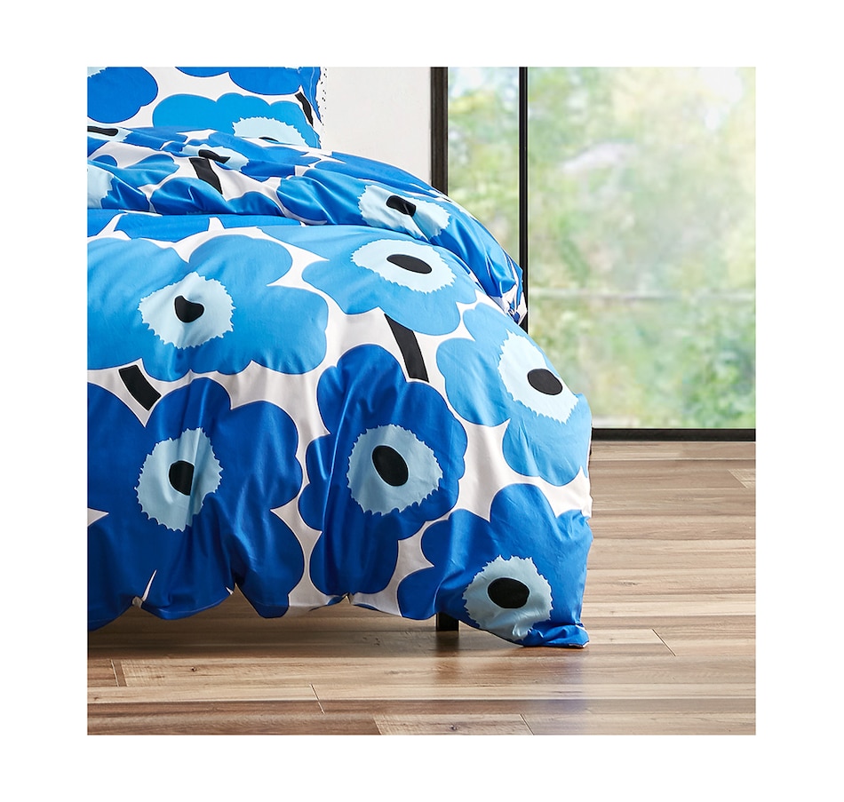 Image 725707_ALTMORE2.jpg, Product 725-707 / Price $209.00, Marimekko Unikko Duvet Cover Set (true blue) from Beco Home - Marimekko on TSC.ca's Home & Garden department