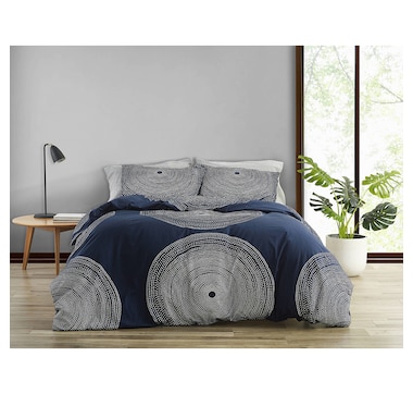 Home & Garden - Bedding & Bath - Duvet Covers & Comforter Sets - Comforter  Sets - Marimekko Fokus Comforter Set (navy) - Online Shopping for Canadians