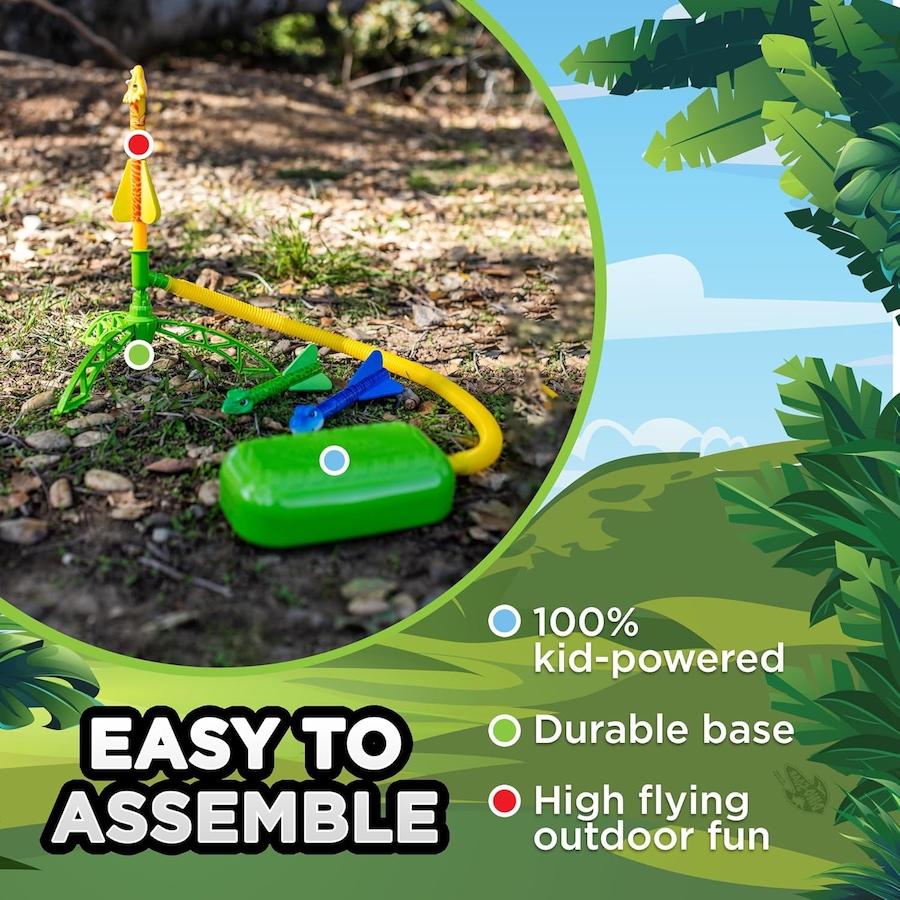 Image 725736_ALTMORE4.jpg, Product 725-736 / Price $29.99, Stomp Rocket Dino Soar Rockets from Stomp Rocket on TSC.ca's Toys & Hobbies department
