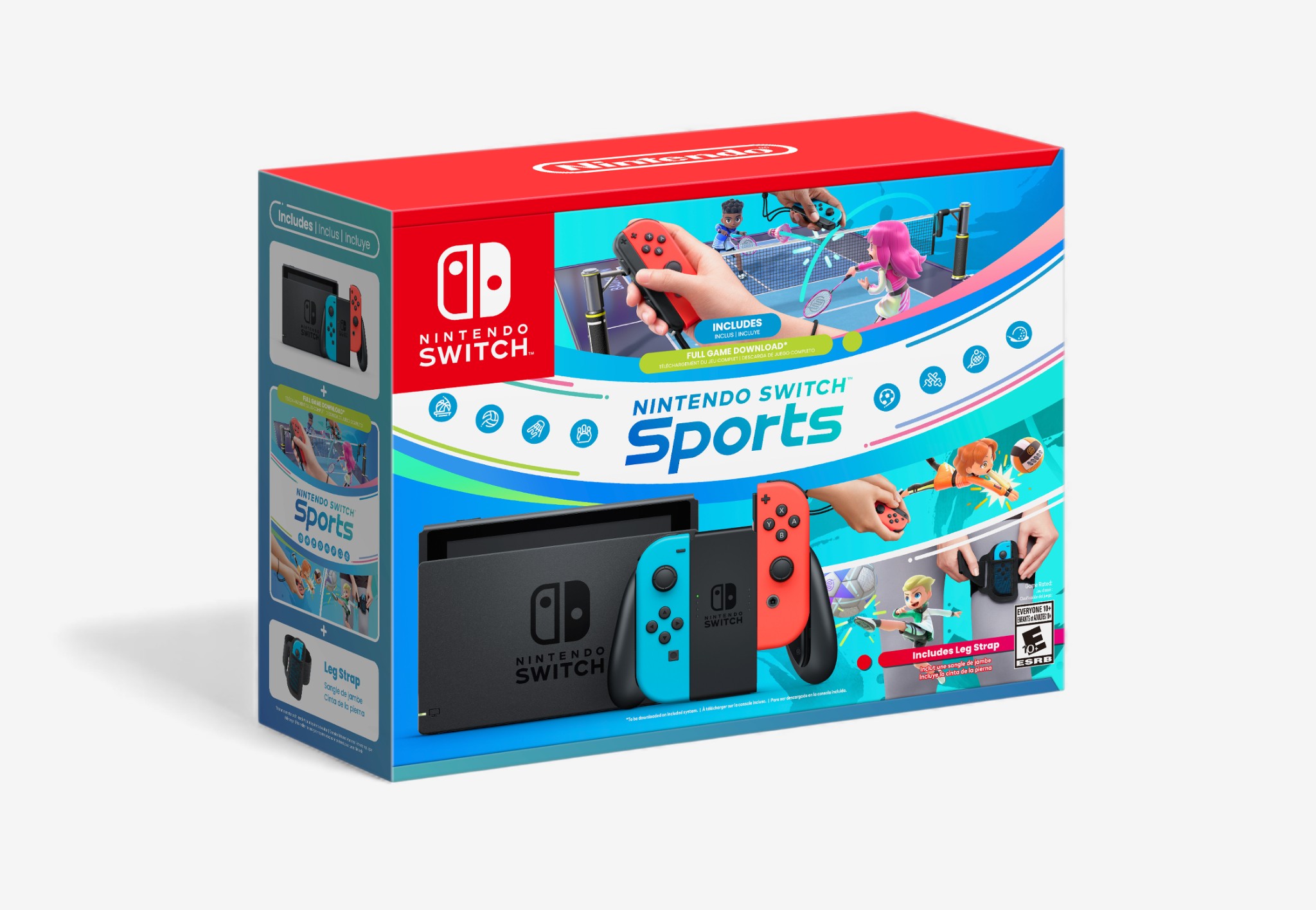 Nintendo Switch with Switch Sports, Wireless Controller, and Mario