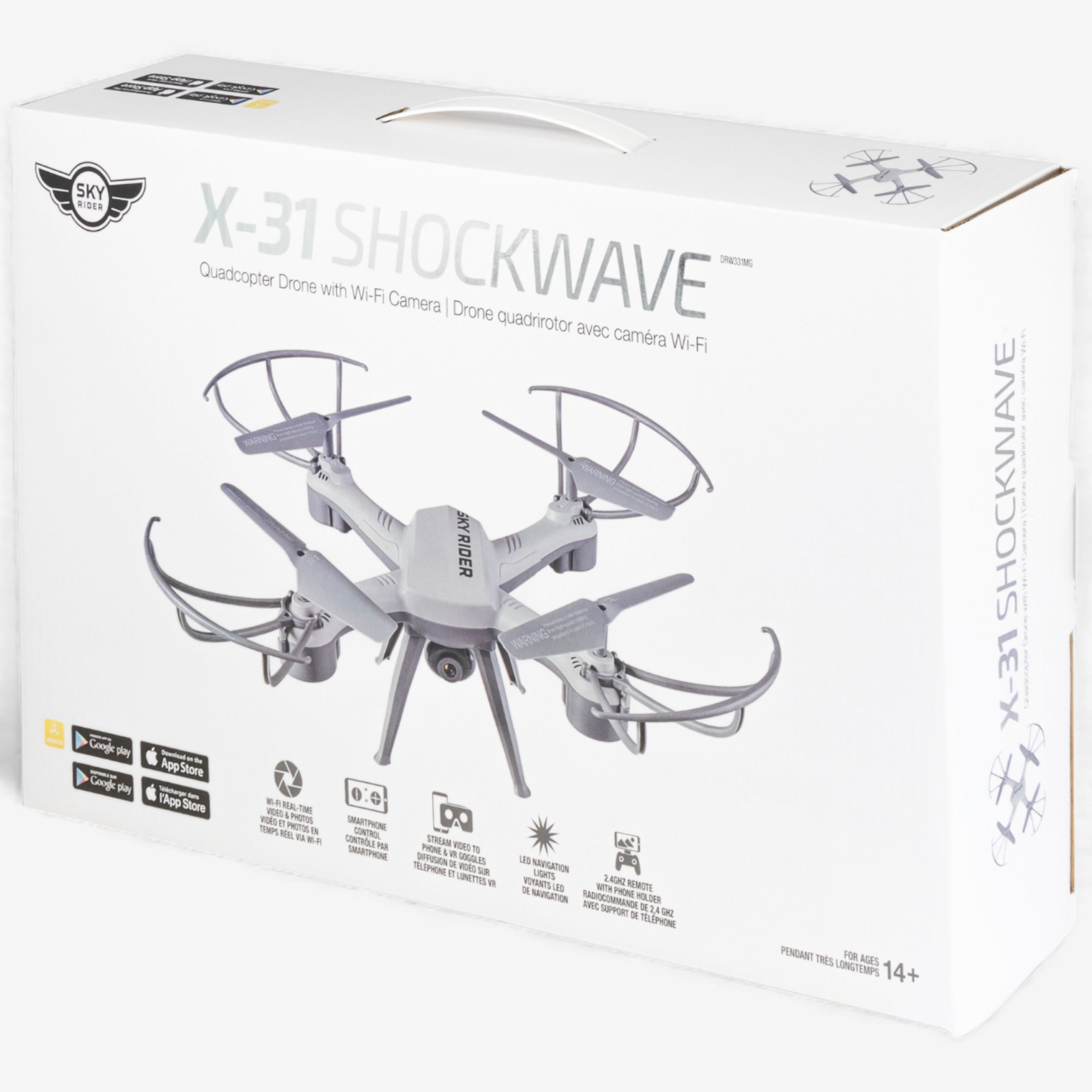 Sky Rider X-31 Shockwave Quadcopter Drone with Wi-Fi Camera - TSC.ca