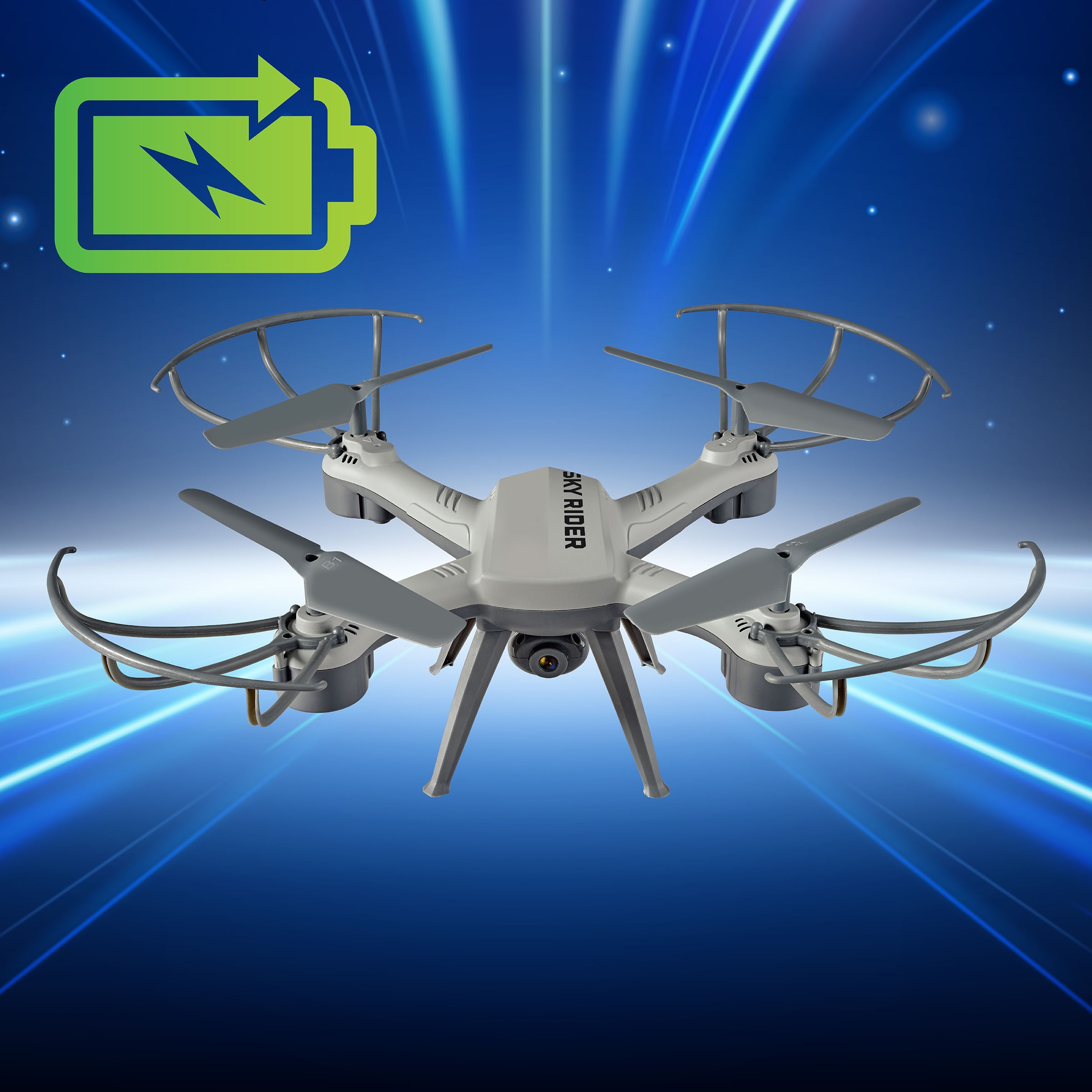 Sky Rider X-31 Shockwave Quadcopter Drone with Wi-Fi Camera - TSC.ca