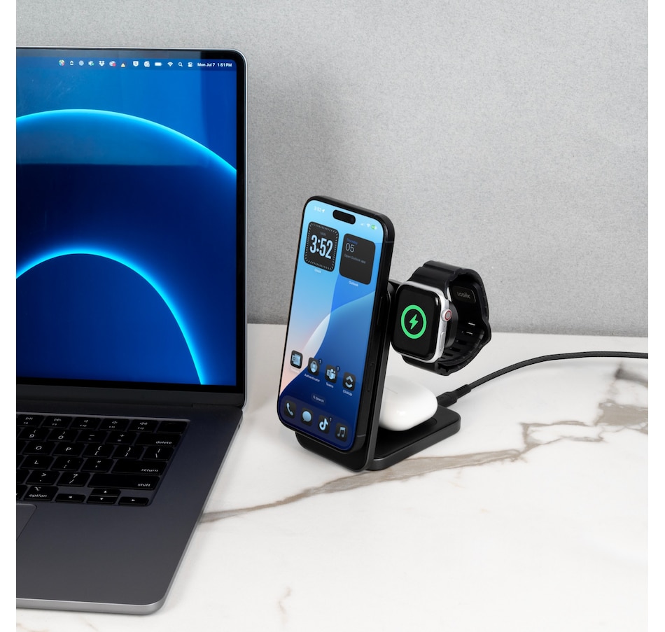 Image 725764_ALTMORE2.jpg, Product 725-764 / Price $79.99, Logiix 3-in-1 Folding Qi Charging Stand with 20W Charger from Logiix on TSC.ca's Electronics department