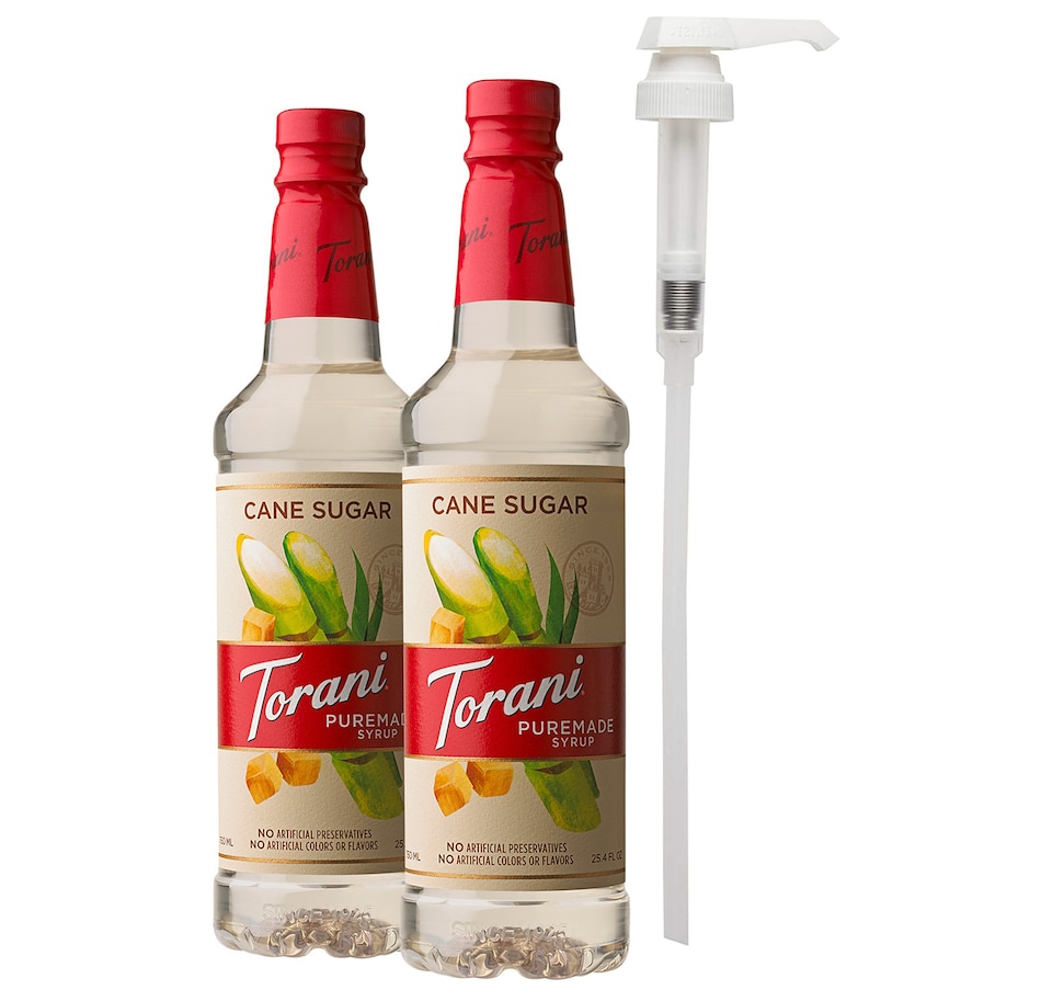 Image 725784.jpg, Product 725-784 / Price $34.99, Torani Puremade Cane Sugar Sweetener Syrup 750 ml, (Set of 2 Bottles With 1 Pump) from Torani on TSC.ca's Kitchen department
