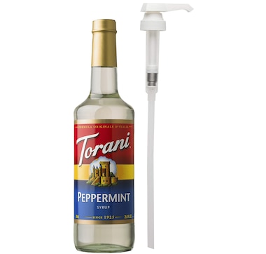 Torani Peppermint Syrup 750 ml with Pump