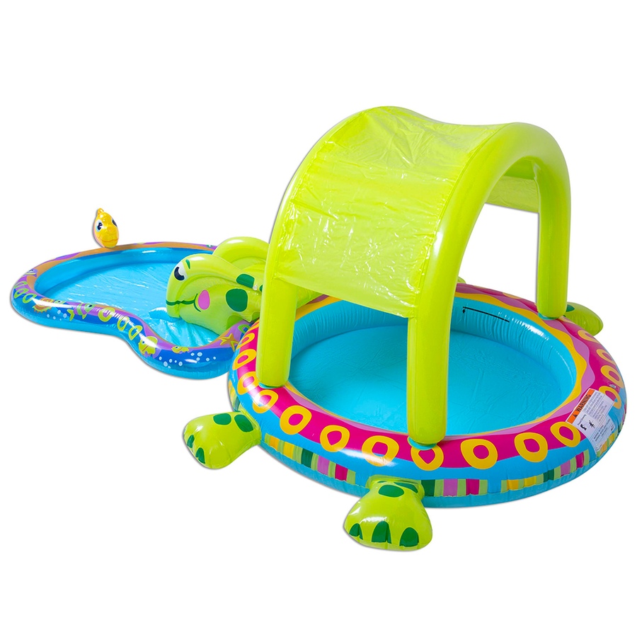 Image 725842.jpg, Product 725-842 / Price $69.99, Banzai Jr. Shade 'n' Slide Inflatable Turtle Splash Pool from Banzai on TSC.ca's Home & Garden department