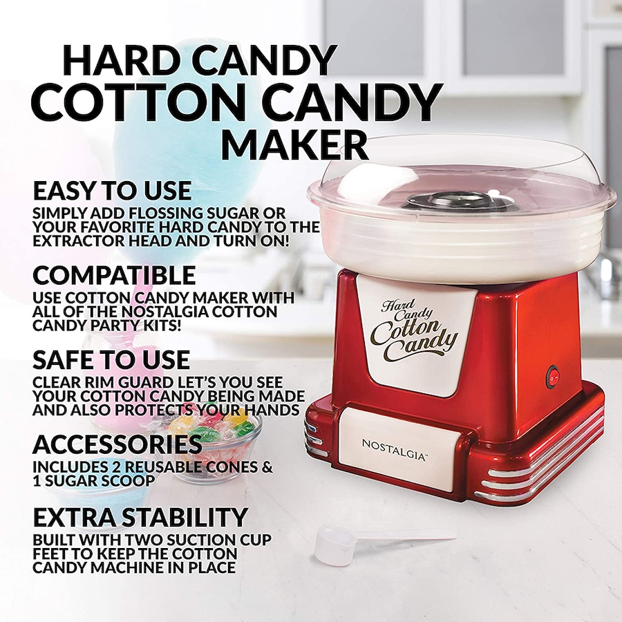 Image 725871_ALTMORE1.jpg, Product 725-871 / Price $109.99, Nostalgia Retro Hard Candy Cotton Candy Maker from Nostalgia on TSC.ca's Kitchen department