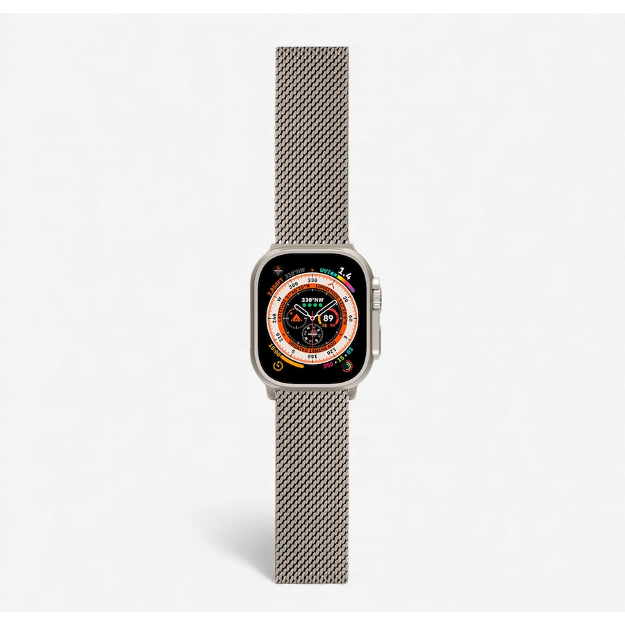 Image 725876.jpg, Product 725-876 / Price $99.99, Logiix Milanese Link Apple Watch Band 42/44/45/49 mm S1–9/SE/Ultra/2 (titanium) from Logiix on TSC.ca's Electronics department