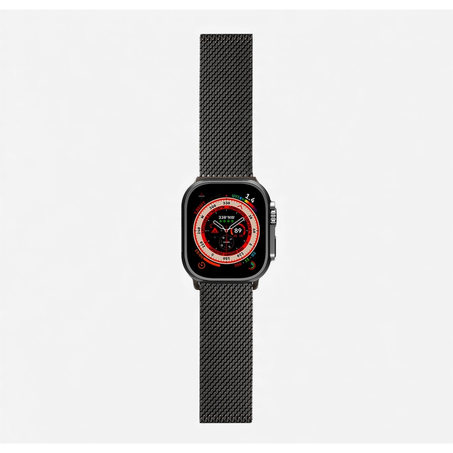 Image 725877.jpg, Product 725-877 / Price $99.99, Logiix Milanese Link Apple Watch Band (for 42, 44, 45, and 49 mm, Series 1 to 9 plus SE, Ultra and Ultra 2; black) from Logiix on TSC.ca's Electronics department