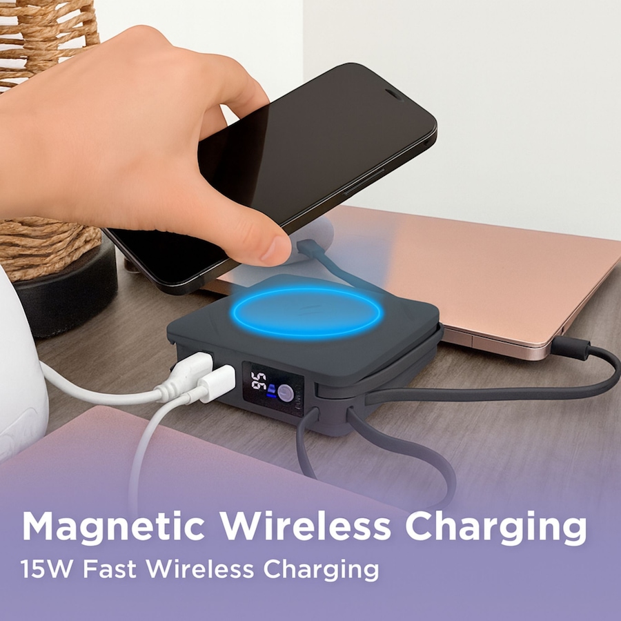 Image 725892_ALTMORE7.jpg, Product 725-892 / Price $79.99, Uncaged Ergonomics 7-in-1 10,000-mAh Portable Power Bank from Uncaged Ergonomics on TSC.ca's Electronics department